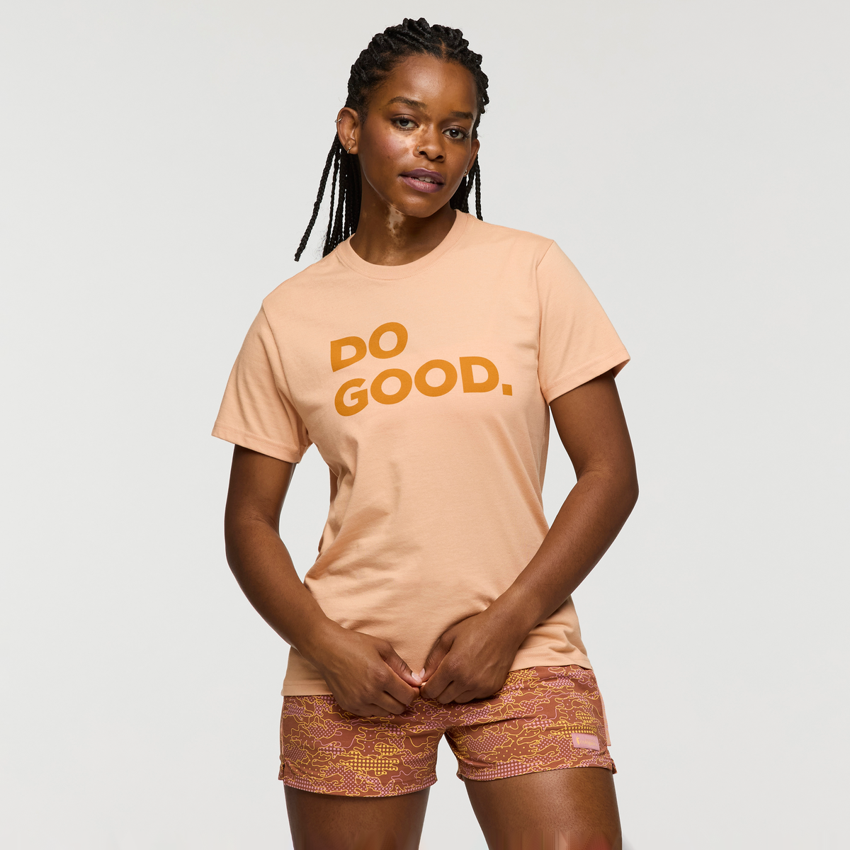 Do Good T-Shirt - Women's, Apricot, Model Nadine