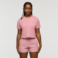 Empaca Boxy T-Shirt - Women's, Rose, Model Nadine