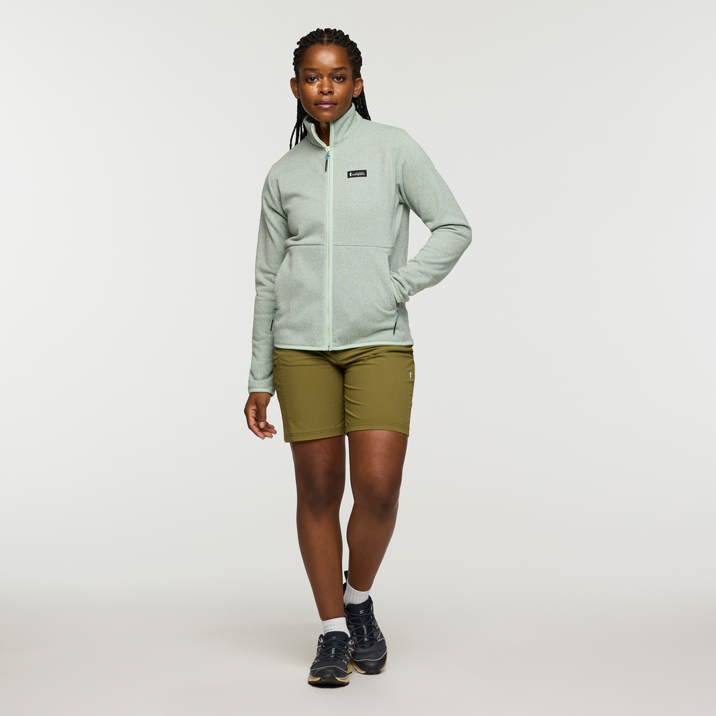Envo Fleece Full-Zip Jacket - Women's, Heather Foam, Model Nadine