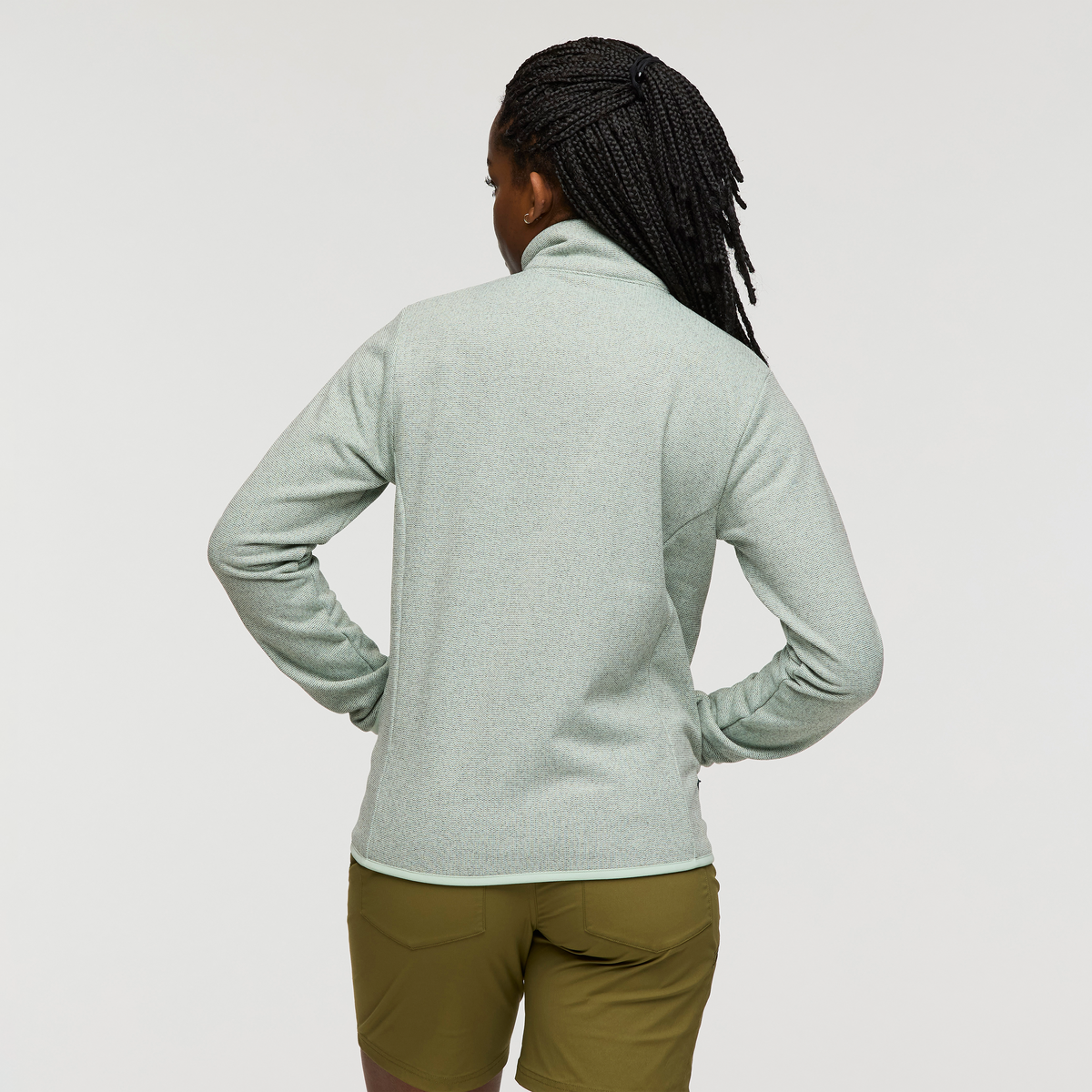 Envo Fleece Full-Zip Jacket - Women's, Heather Foam, Model Nadine
