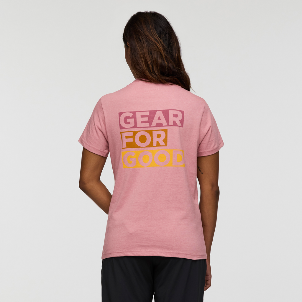 Gear For Good Stripes T-Shirt, Rose, Model Jade