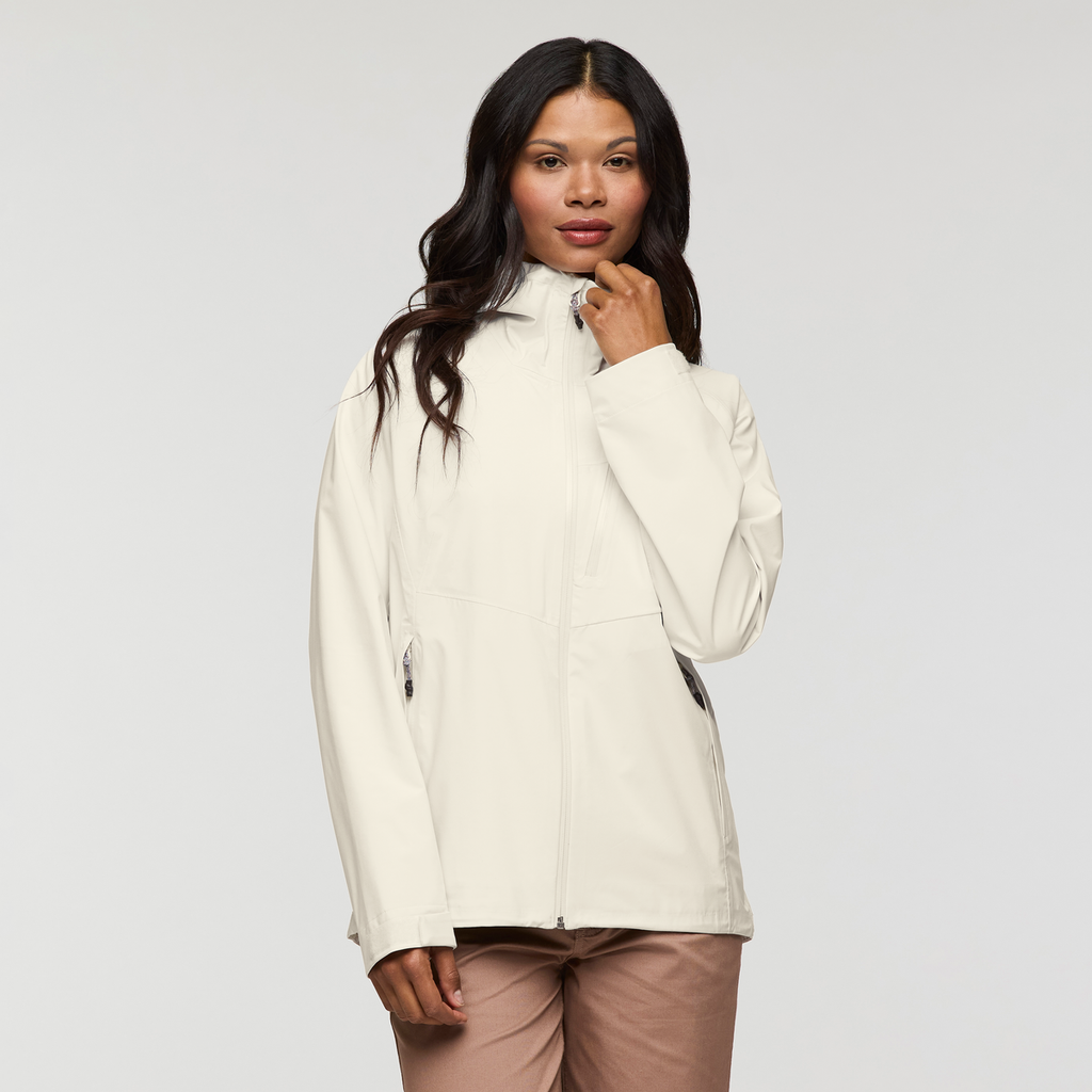 Impermeo 3L Hooded Shell Jacket - Women's, Cotopaxi Bone, Model Jade