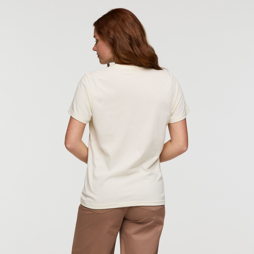 Llama Block T-Shirt - Women's, Bone, Model Caitlyn
