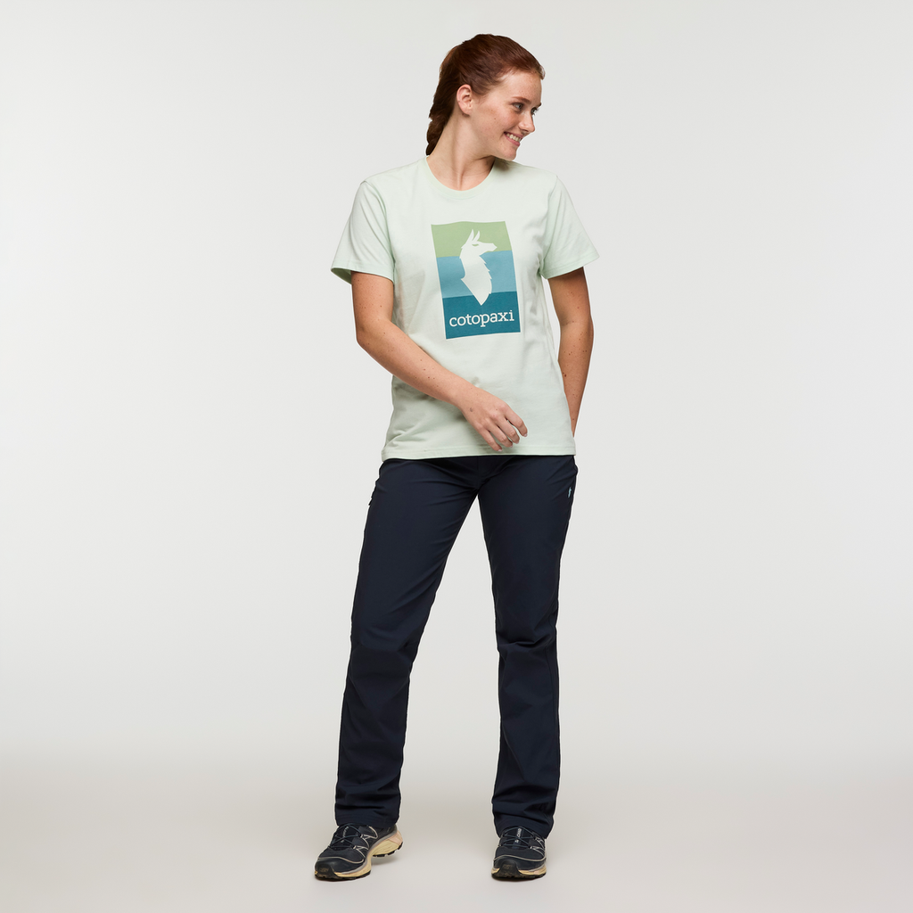 Llama Block T-Shirt - Women's, Foam, Model Caitlyn