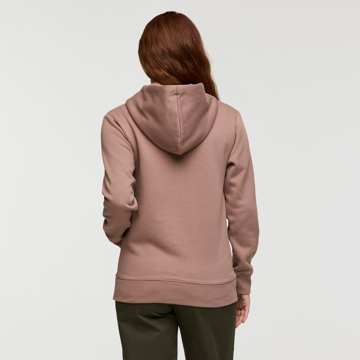Llama Patch Pullover Hoodie - Women's, Reishi, Model Caitlyn