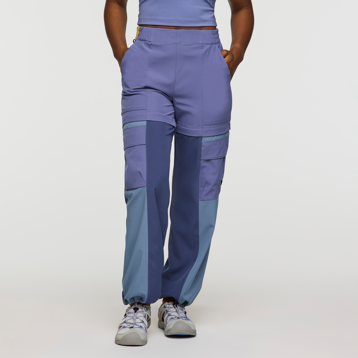 Losdos Zip-Off Pant - Women's, Blue Smoke/Dusk, Model Jade
