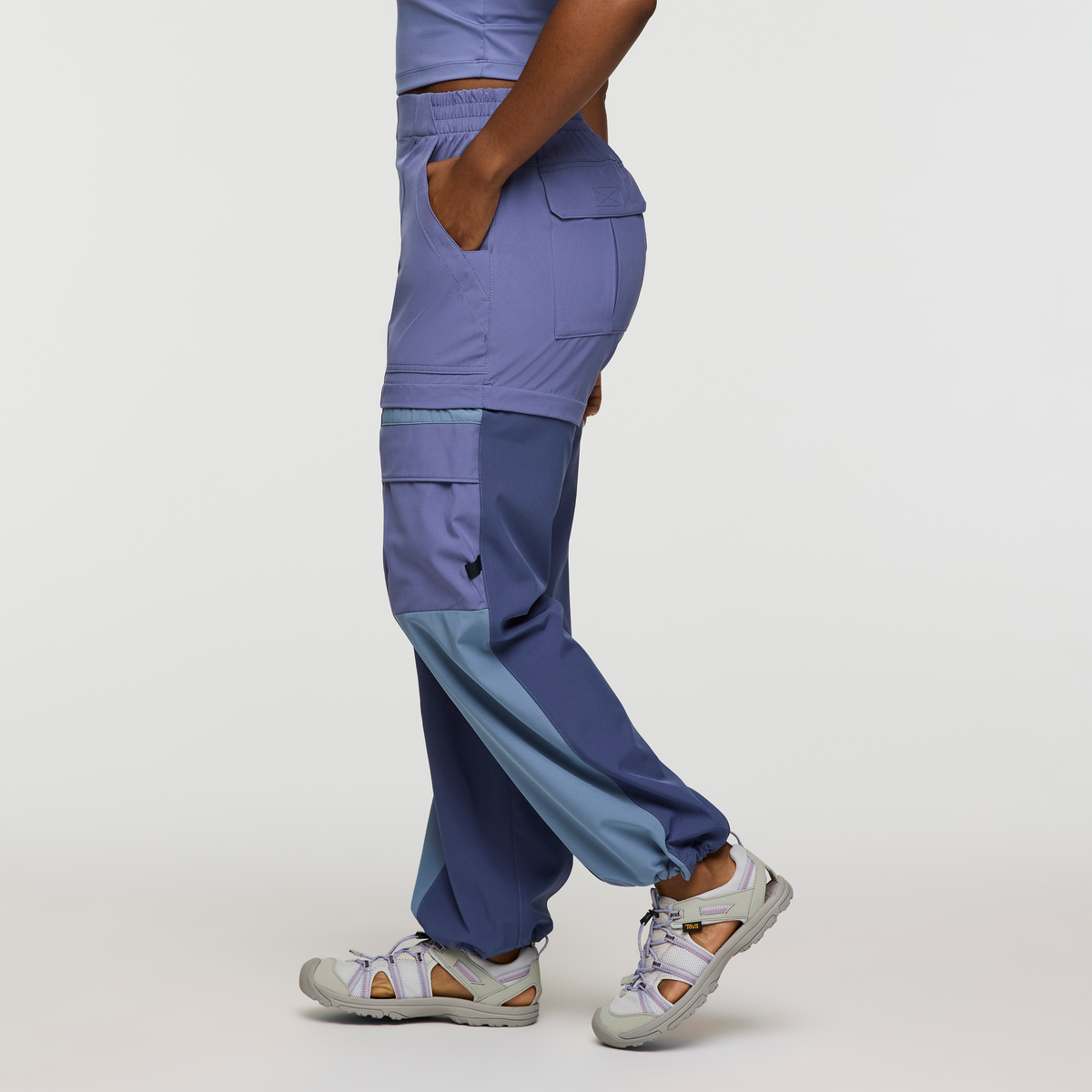Losdos Zip-Off Pant - Women's, Blue Smoke/Dusk, Model Jade