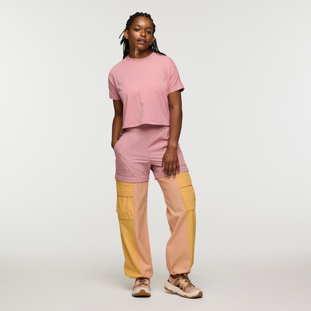 Losdos Zip-Off Pant - Women's, Rose/Apricot, Model Jade, shoppable