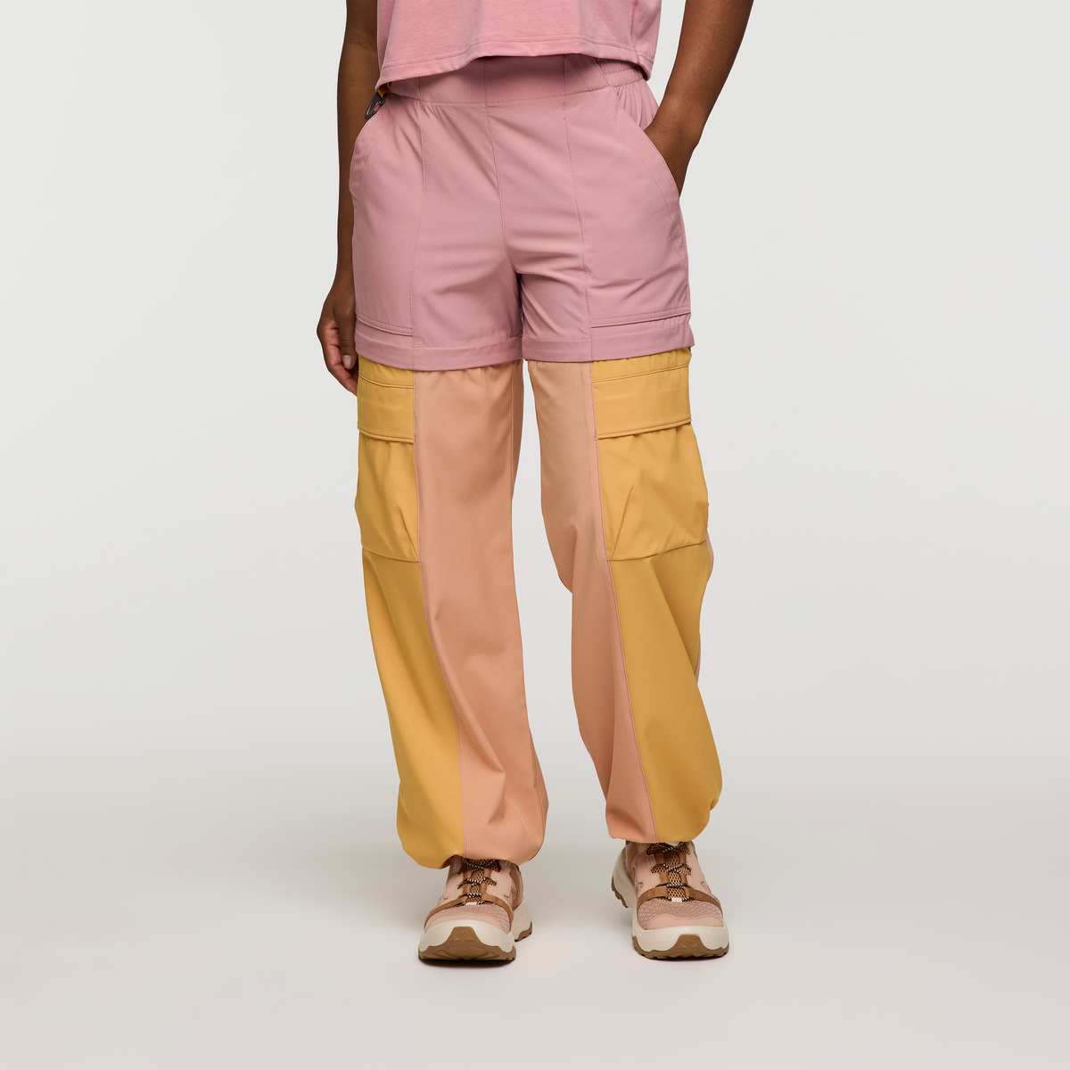 Losdos Zip-Off Pant - Women's, Rose/Apricot, Model Jade