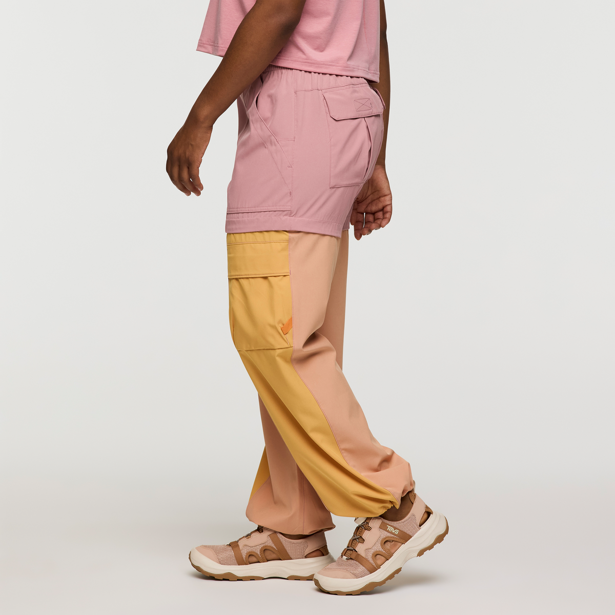 Losdos Zip-Off Pant - Women's, Rose/Apricot, Model Jade