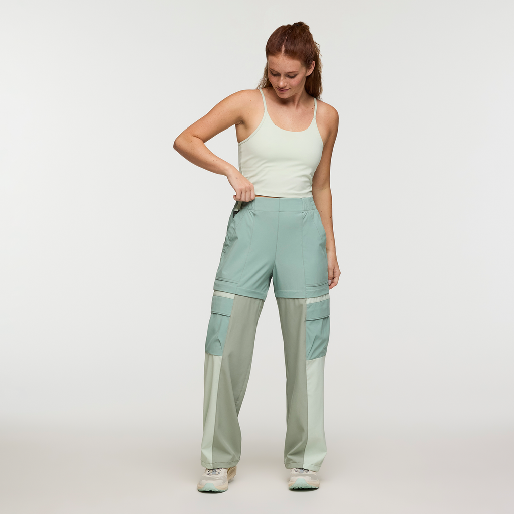 Losdos Zip-Off Pant - Women's, Silver Leaf/Brush, Model Caitlyn, shoppable