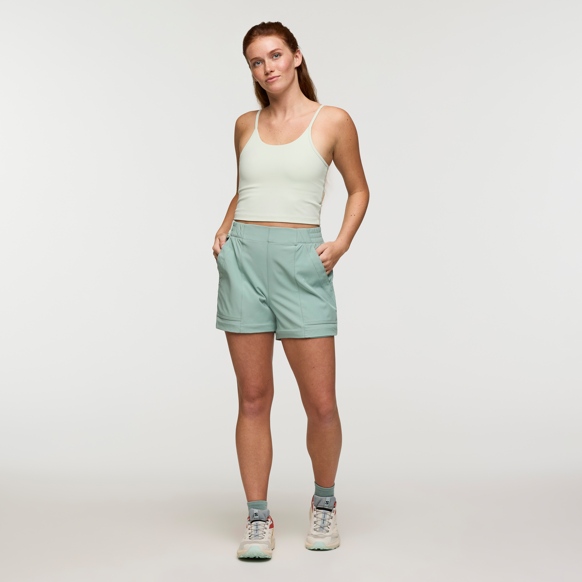 Losdos Zip-Off Pant - Women's, Silver Leaf/Brush, Model Caitlyn