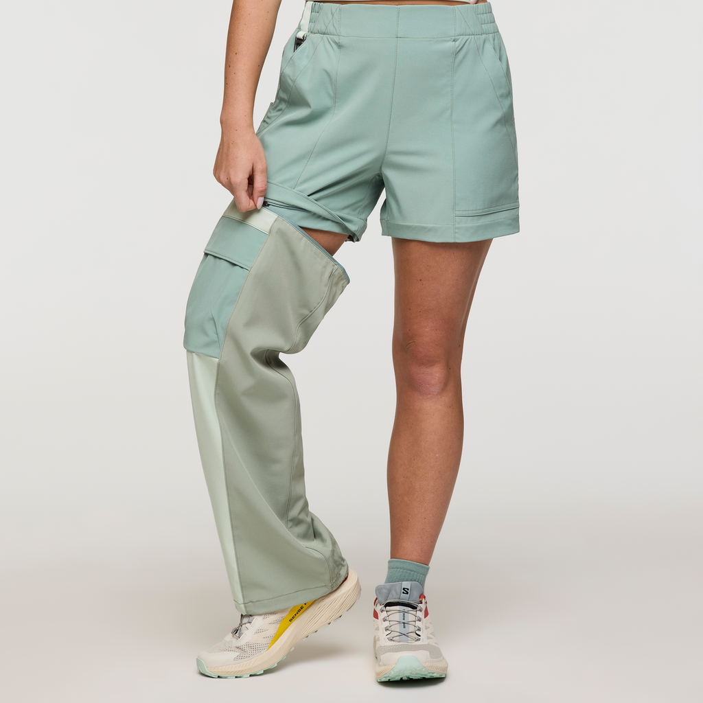 Losdos Zip-Off Pant - Women's, Silver Leaf/Brush, Model Caitlyn