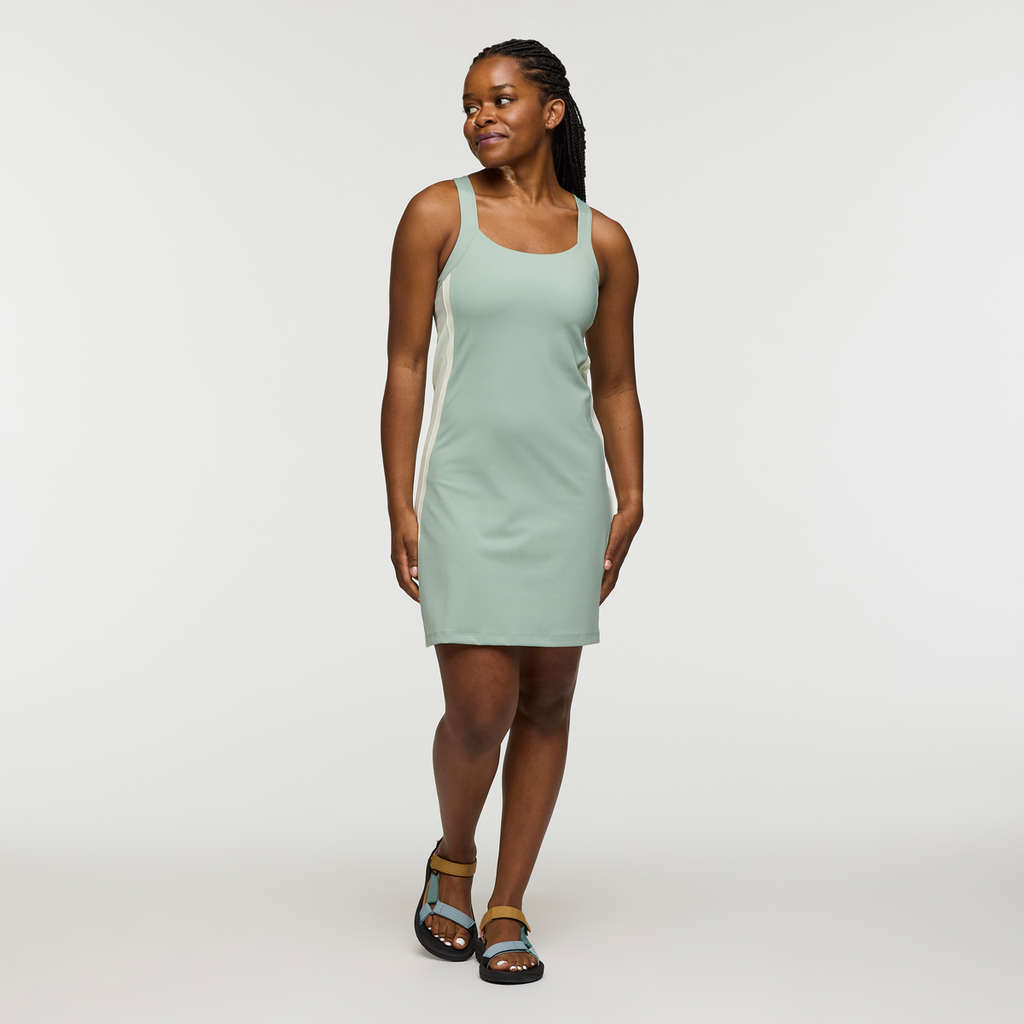 Muevo Dress - Women's, Silver Leaf, Model Nadine