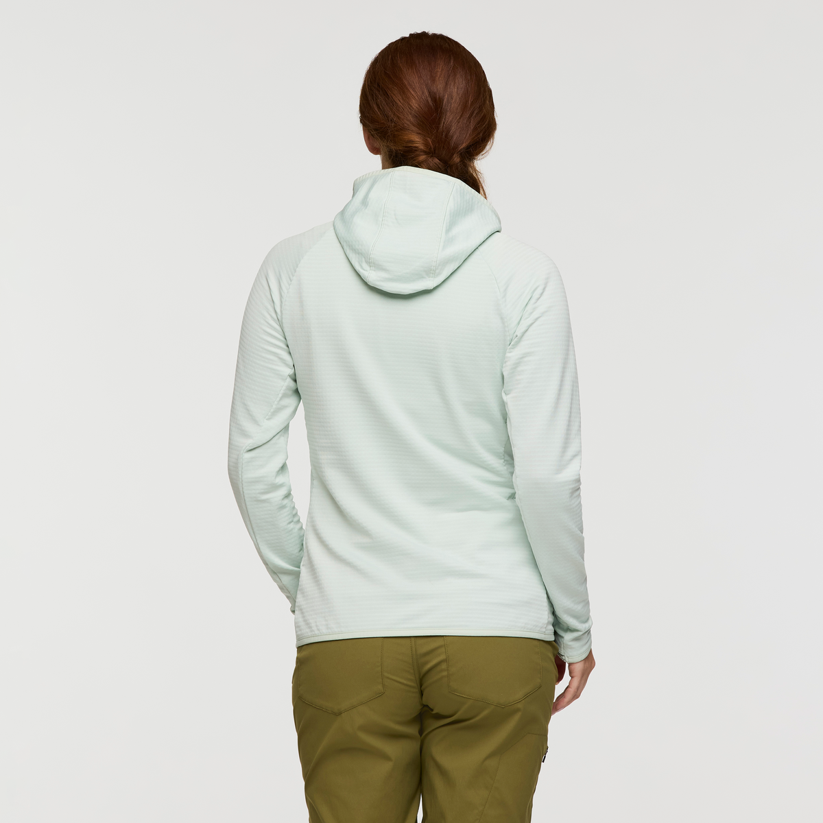 Otero Fleece Full-Zip Hooded Jacket - Women's, Foam, Model Caitlyn