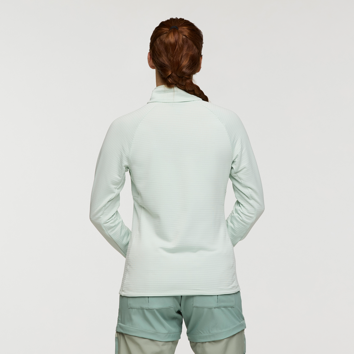 Otero Fleece Half-Zip Pullover - Women's, Foam, Model Caitlyn