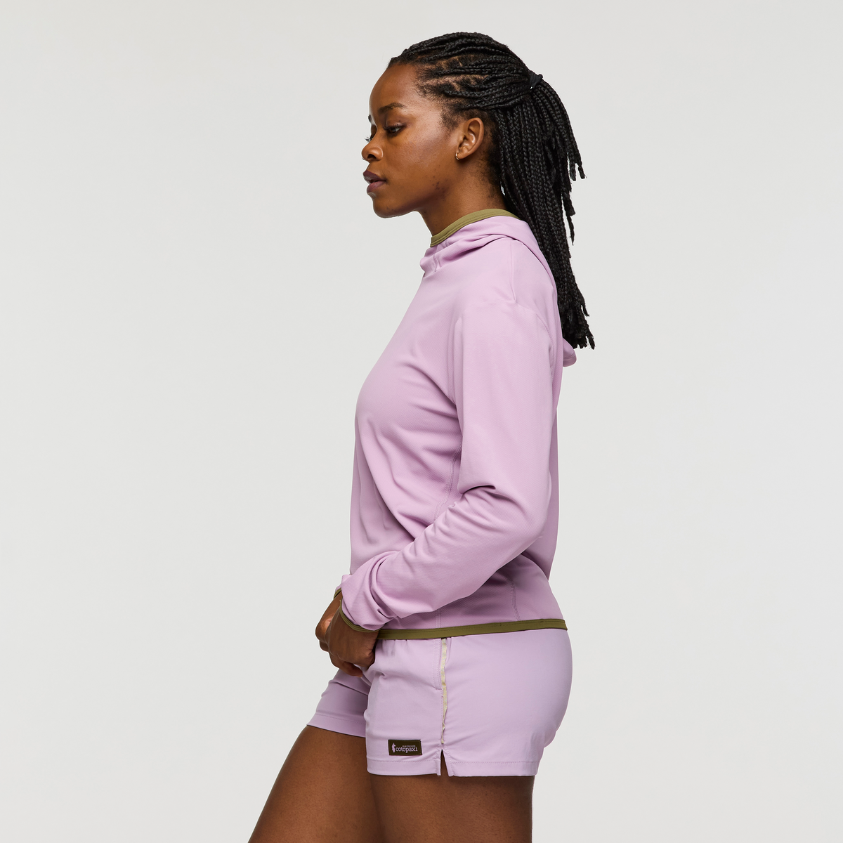 Sombra Sun Hoodie - Women's, Antique, Model Nadine