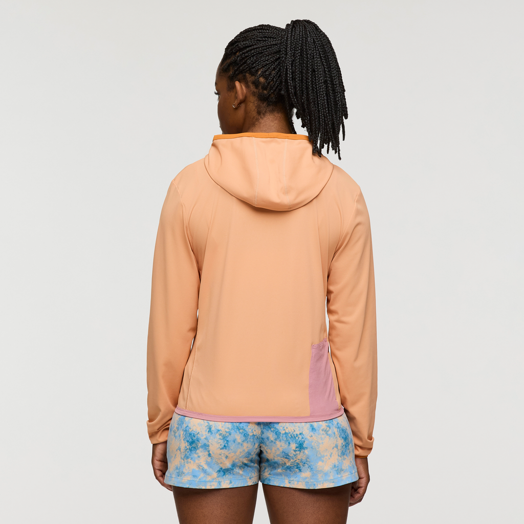 Sombra Sun Hoodie - Women's, Apricot, Model Nadine
