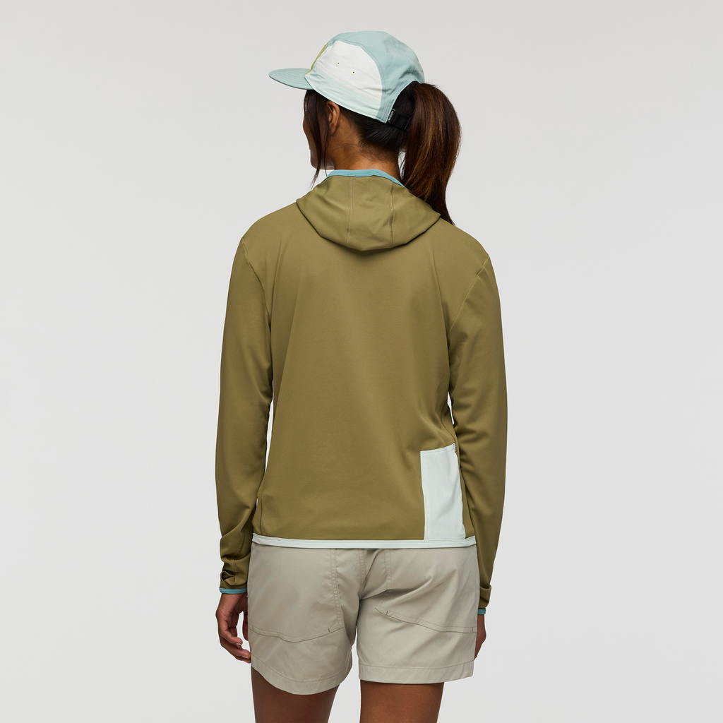 Sombra Sun Hoodie - Women's, Moss, Model Nadine