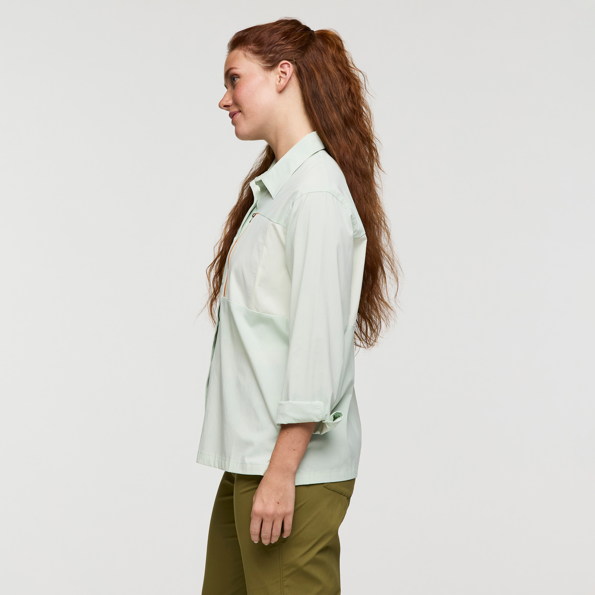 Sumaco Long-Sleeve Shirt - Women's, Foam/Dew, Model Caitlyn