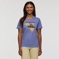 Sunrise Lake T-Shirt - Women's, Blue Smoke, Model Jade