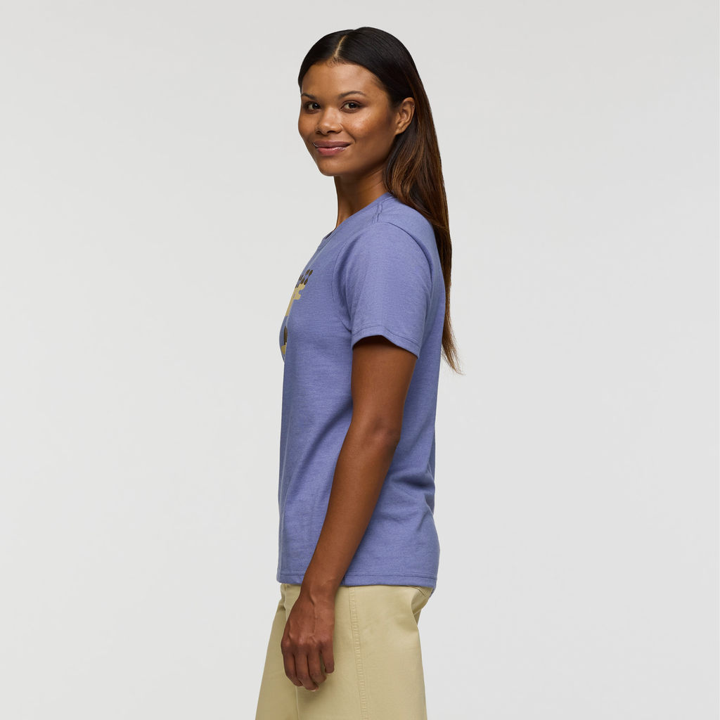 Sunrise Lake T-Shirt - Women's, Blue Smoke, Model Jade