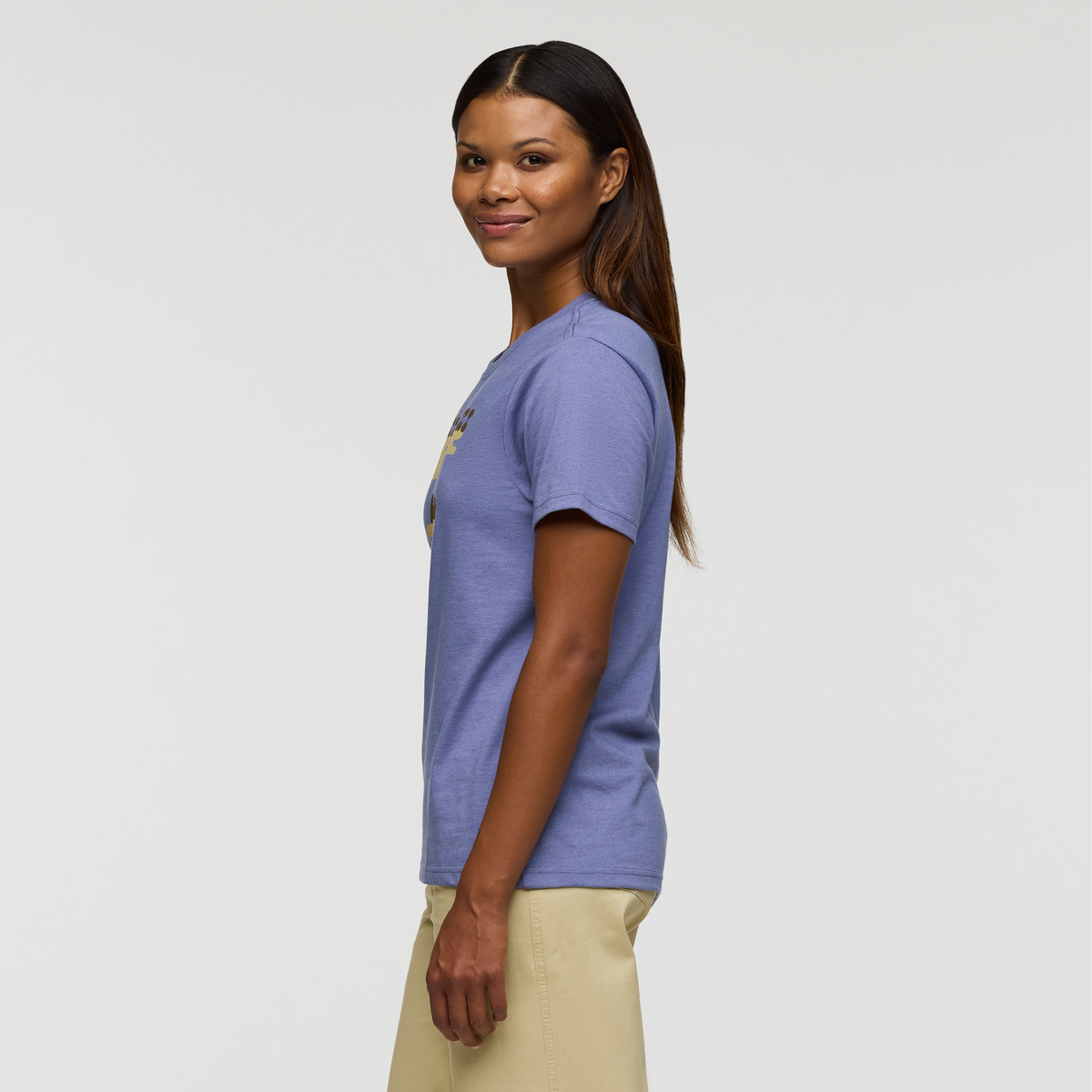 Sunrise Lake T-Shirt - Women's, Blue Smoke, Model Jade