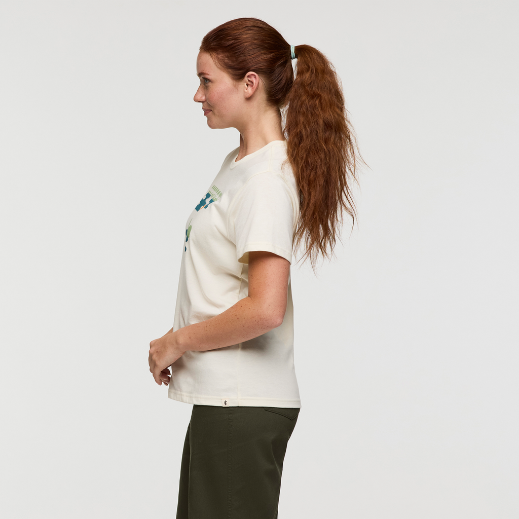 Sunrise Lake T-Shirt - Women's, Bone, Model Caitlyn