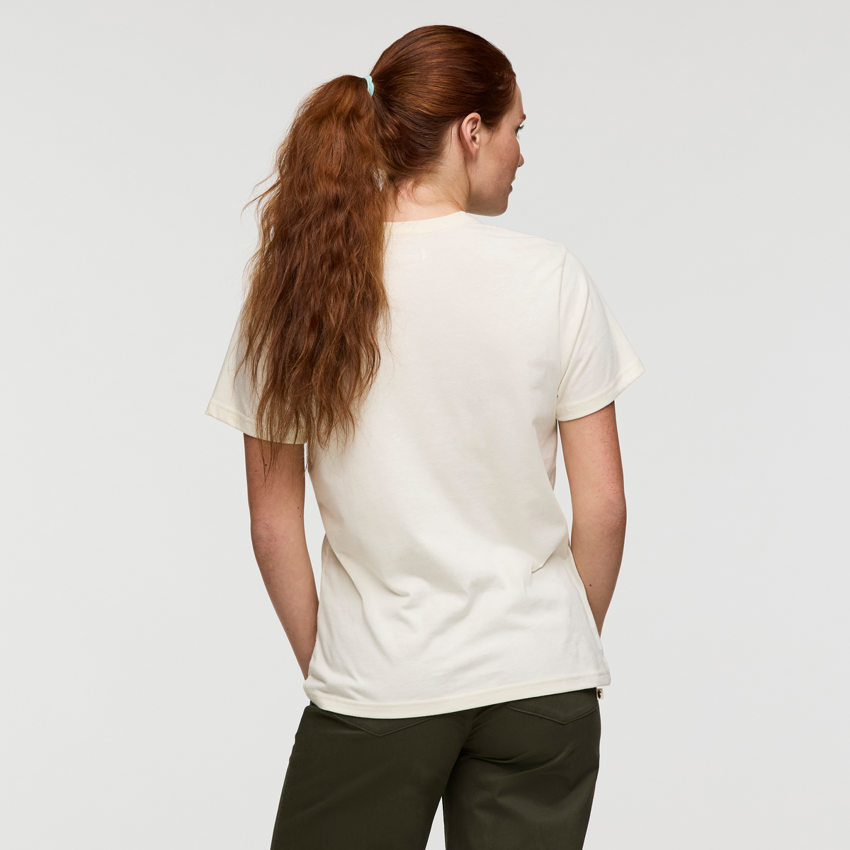 Sunrise Lake T-Shirt - Women's, Bone, Model Caitlyn