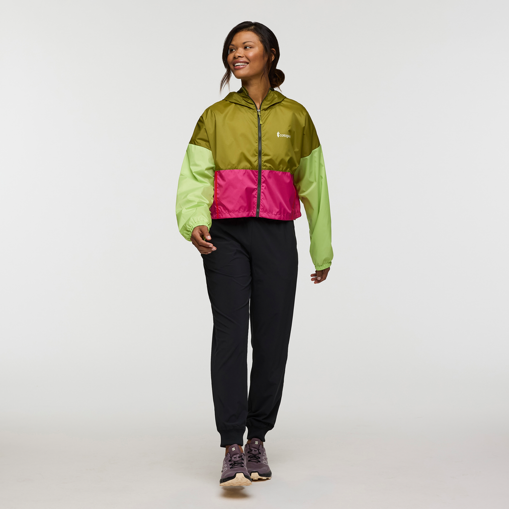 Teca Crop Jacket - Women's, Green Juice, Model Jade