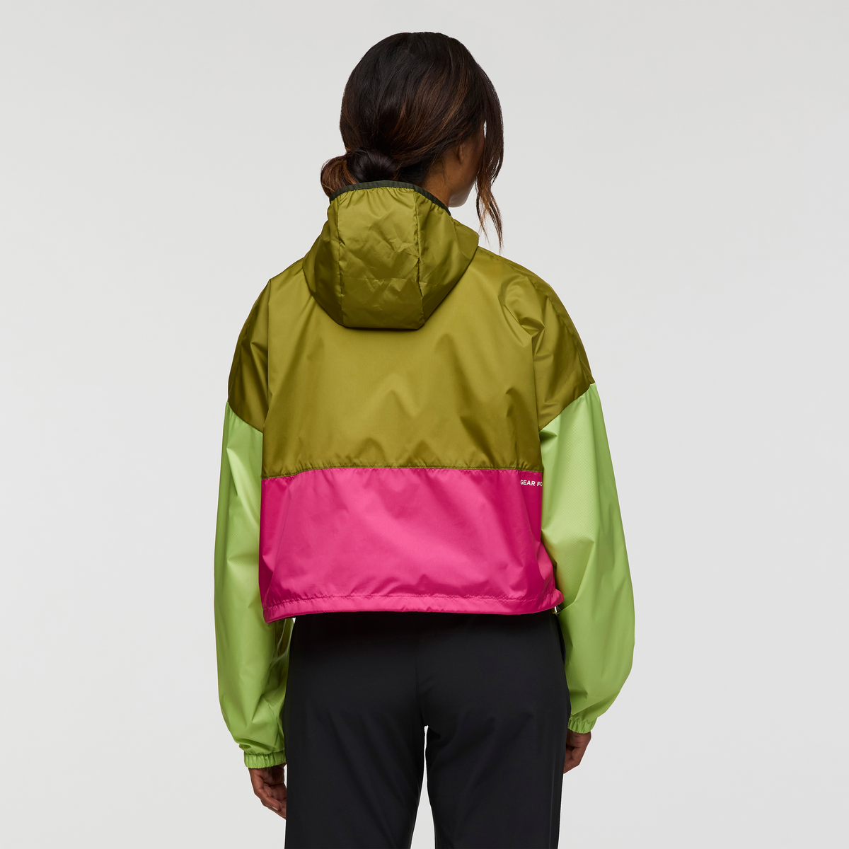 Teca Crop Jacket - Women's, Green Juice, Model Jade