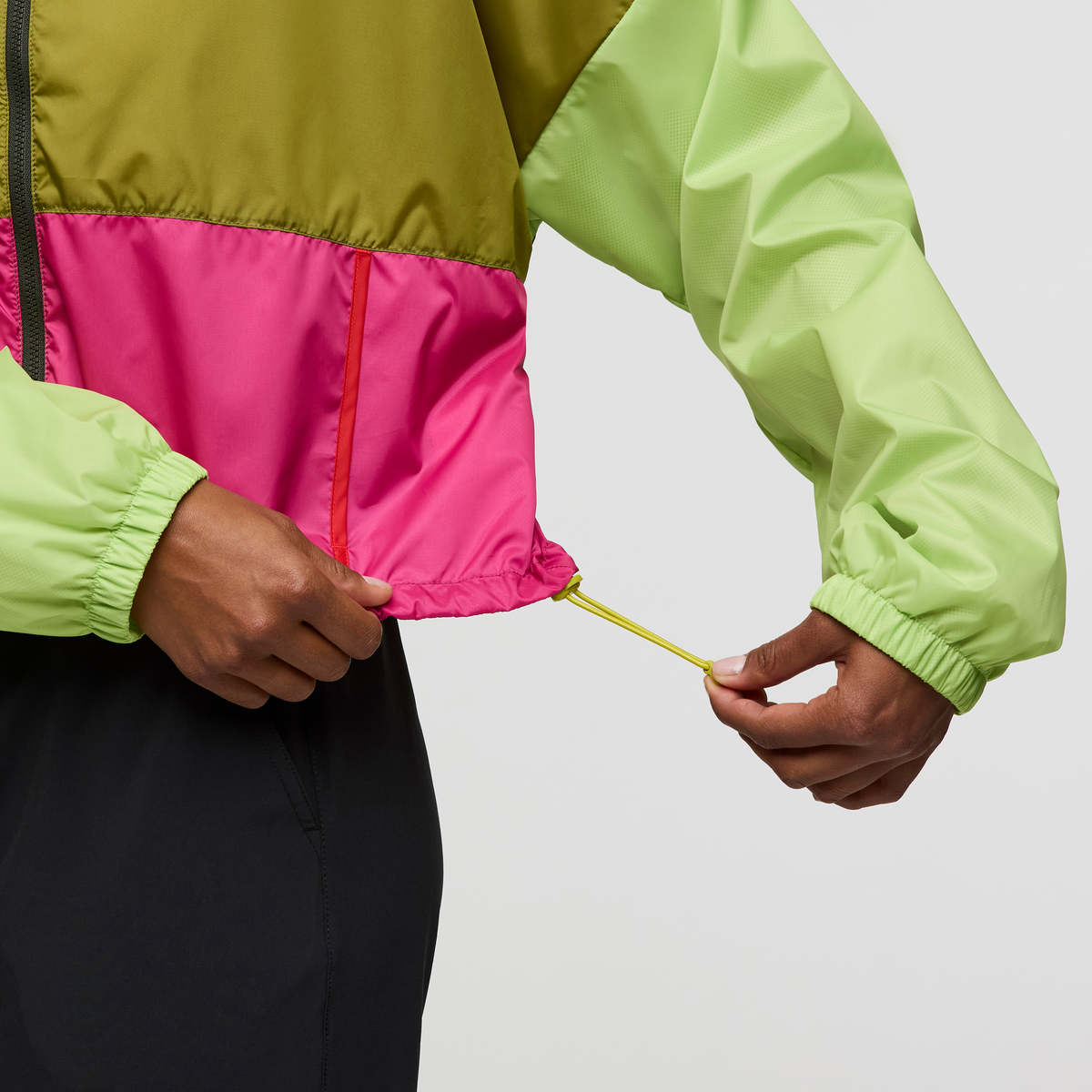 Teca Crop Jacket - Women's, Green Juice, Model Jade