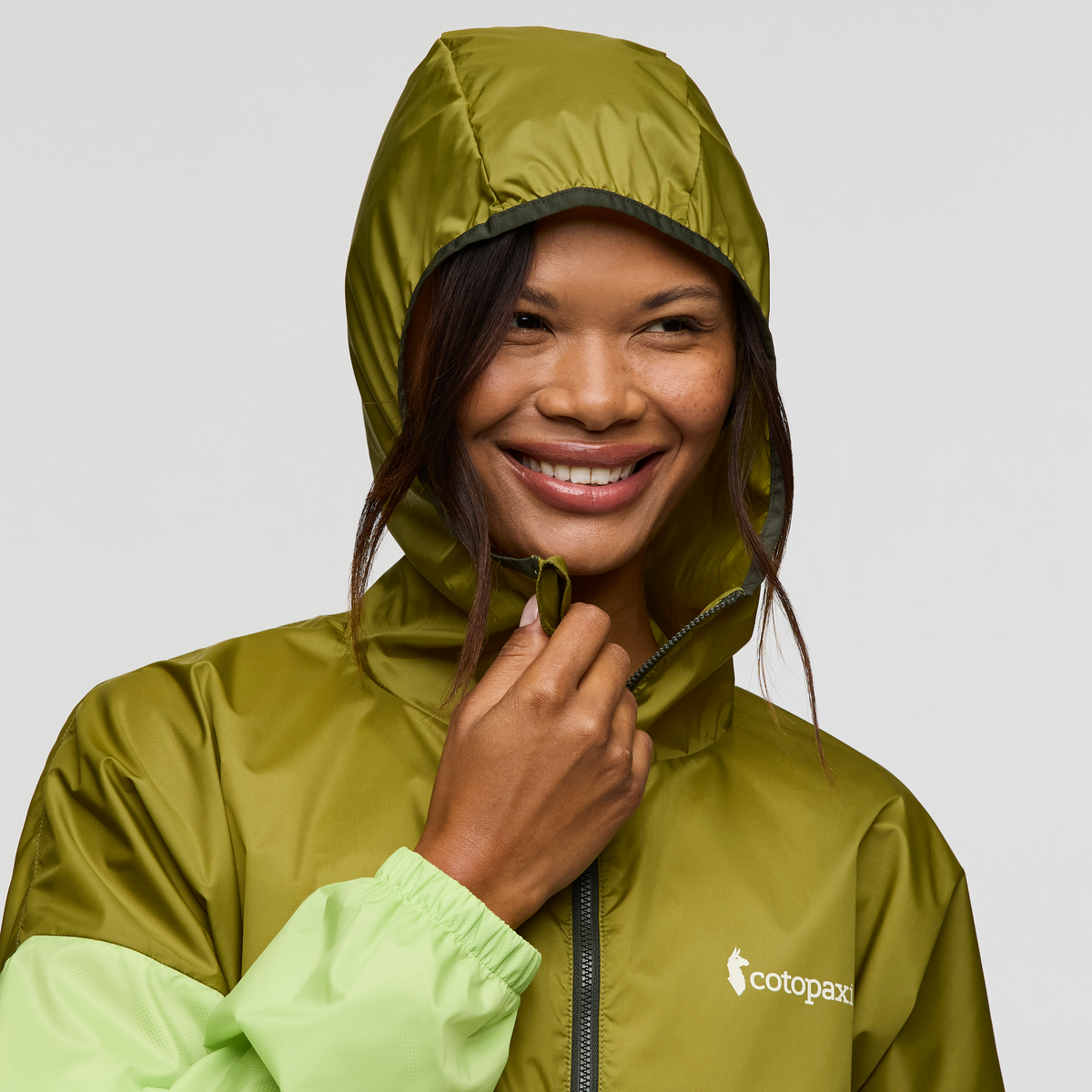 Teca Crop Jacket - Women's, Green Juice, Model Jade