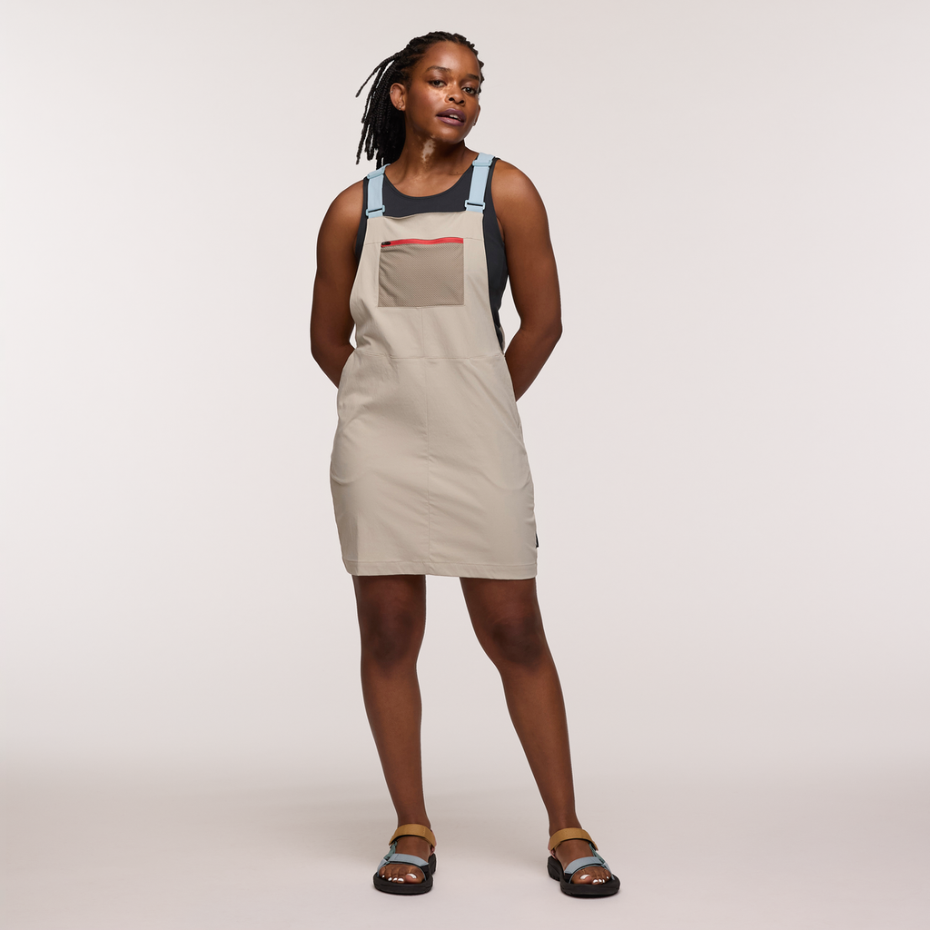 Tolima Overall Dress - Women's, Pebble, Model Nadine