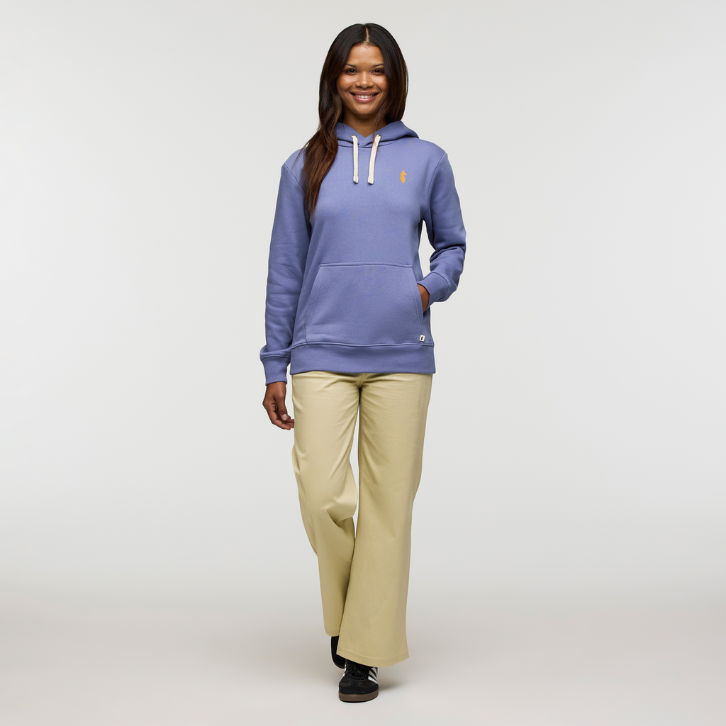 Up and Up Pullover Hoodie - Women's, Blue Smoke, Model Jade