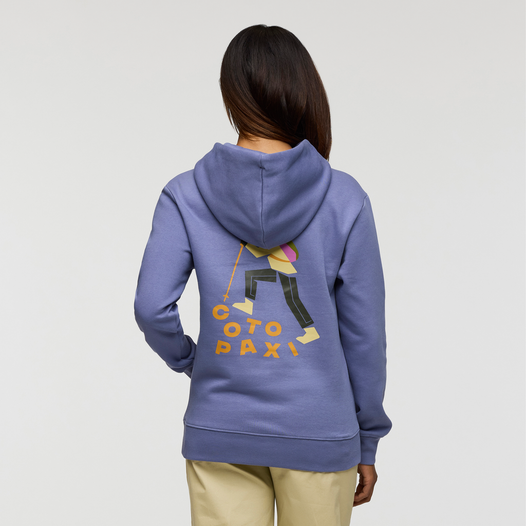 Up and Up Pullover Hoodie - Women's, Blue Smoke, Model Jade