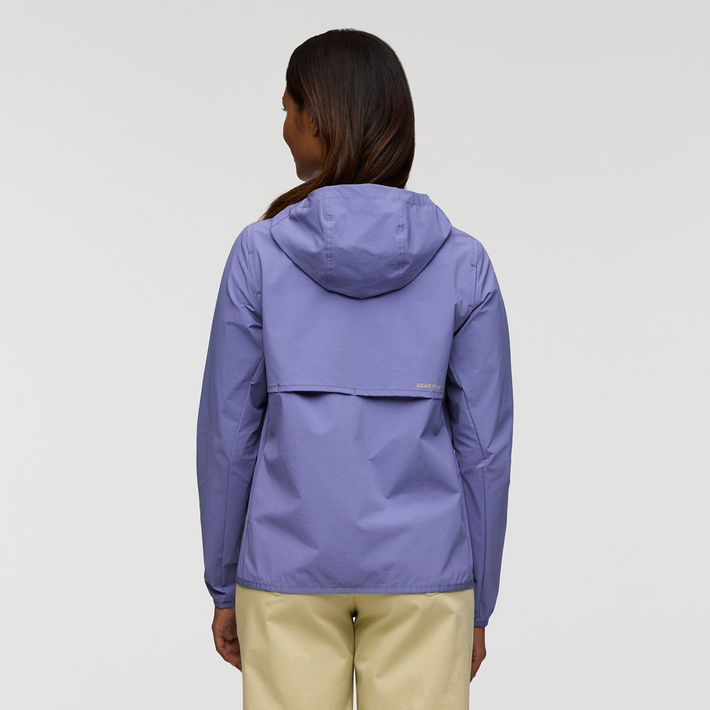 Vuelta Performance Windbreaker Jacket - Women's, Blue Smoke, Model Jade