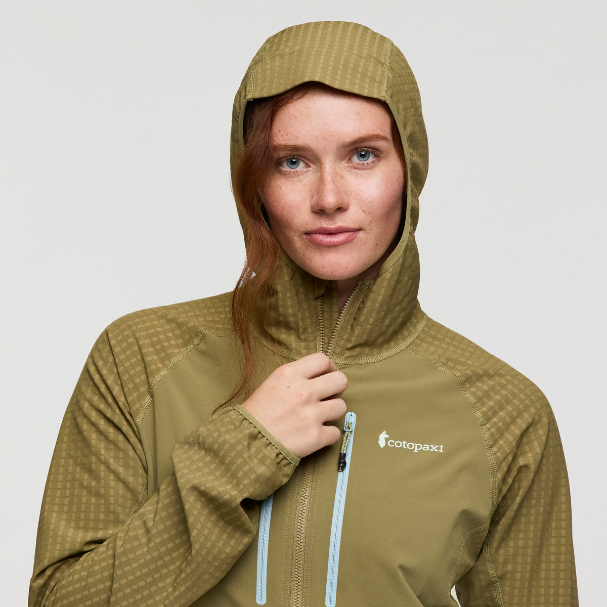 Yermo Hooded Jacket - Women's, Moss, Model Caitlyn