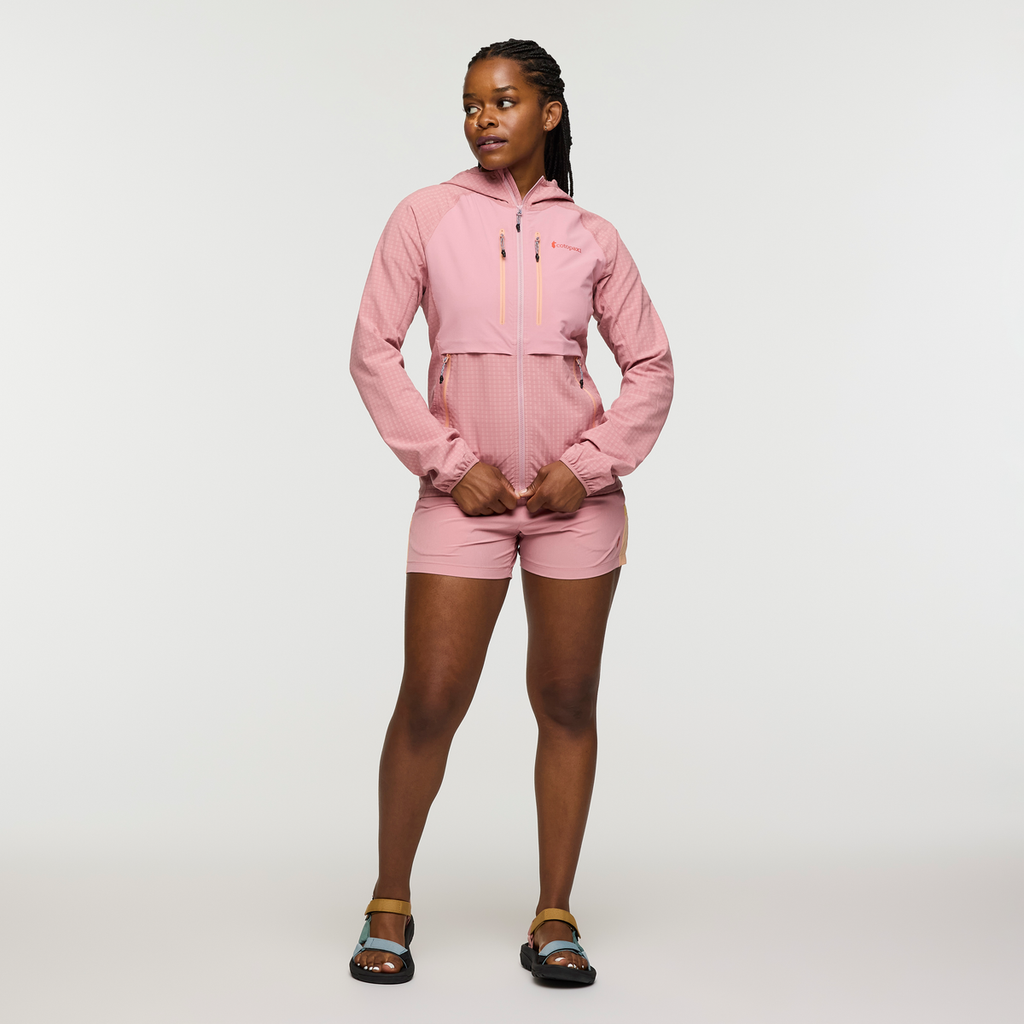 Yermo Hooded Jacket - Women's, Rose, Model Nadine