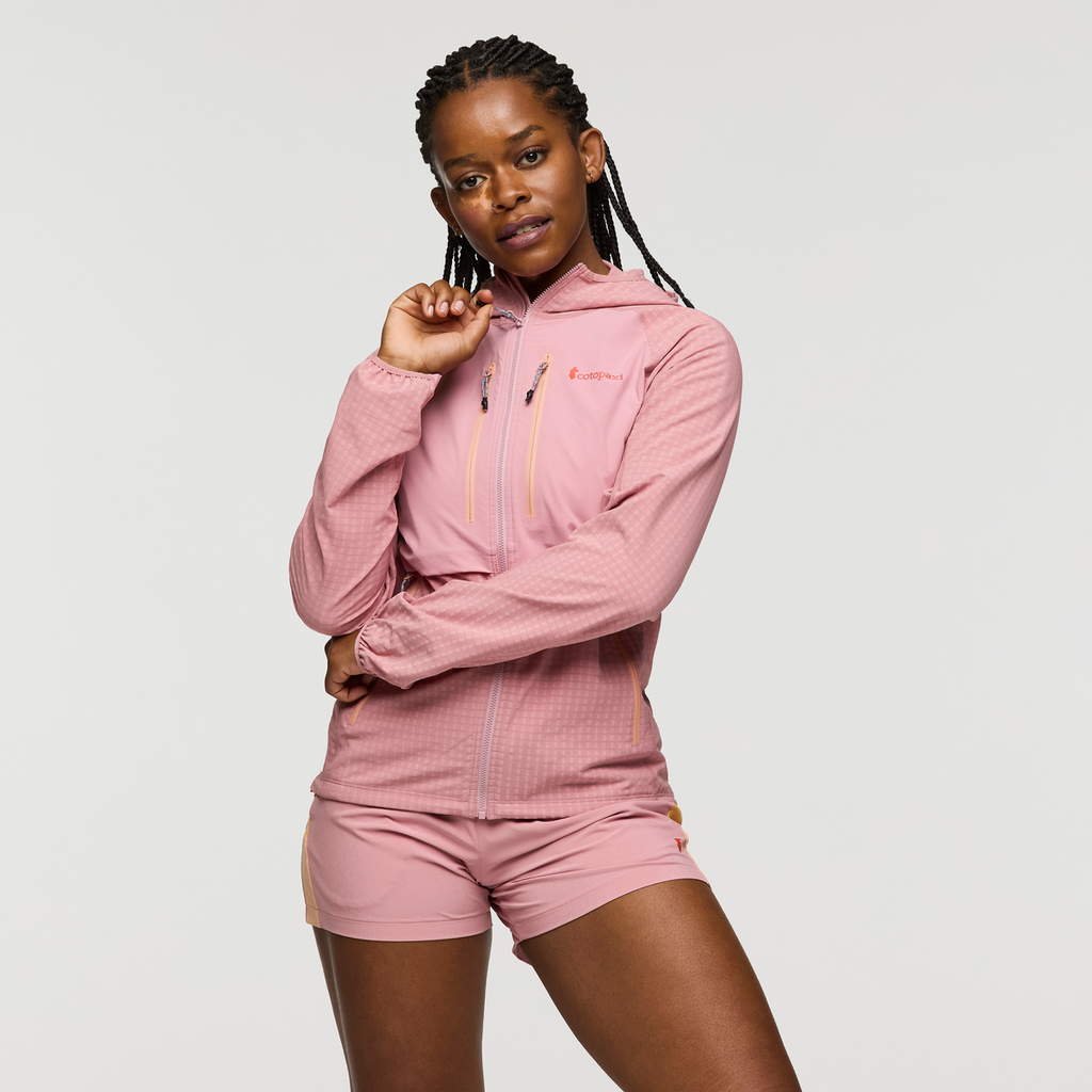 Yermo Hooded Jacket - Women's, Rose, Model Nadine