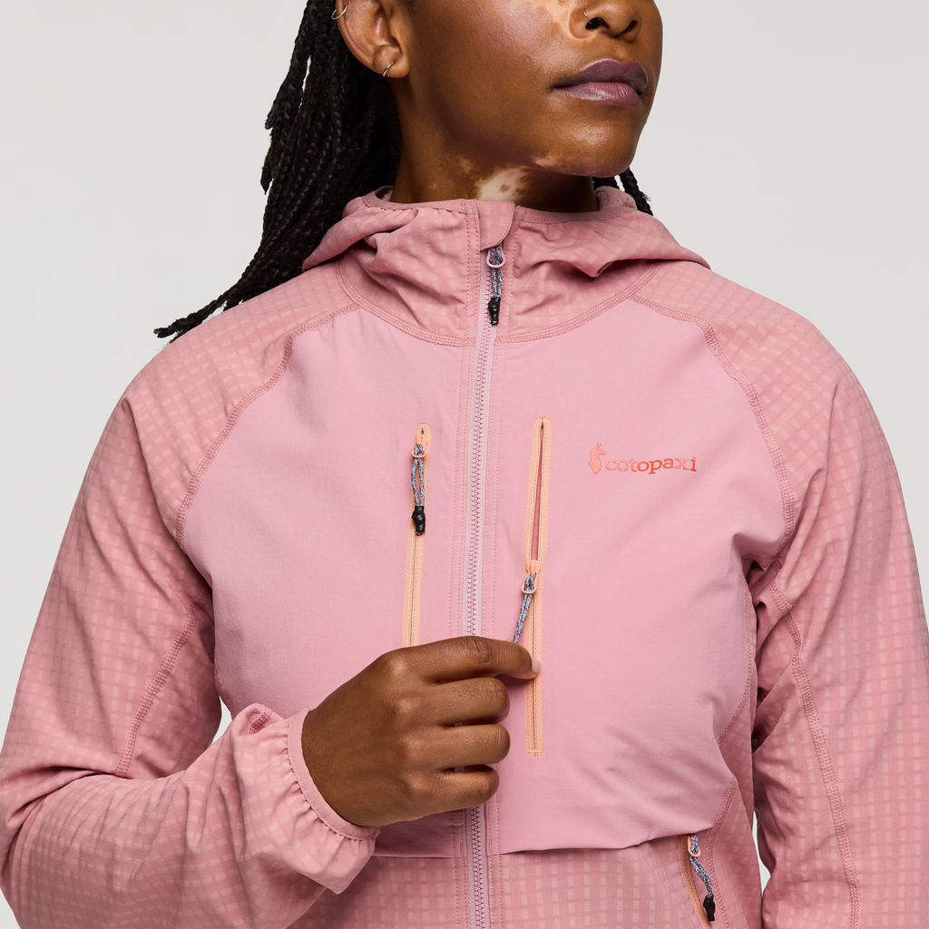 Yermo Hooded Jacket - Women's, Rose, Model Nadine