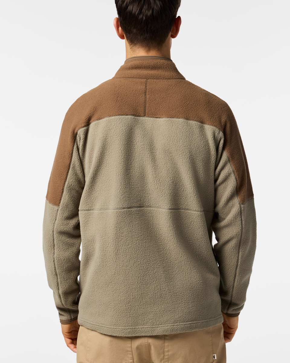 Abrazo Fleece Full-Zip Jacket - Men's, Dune/Stone, Model Kellan