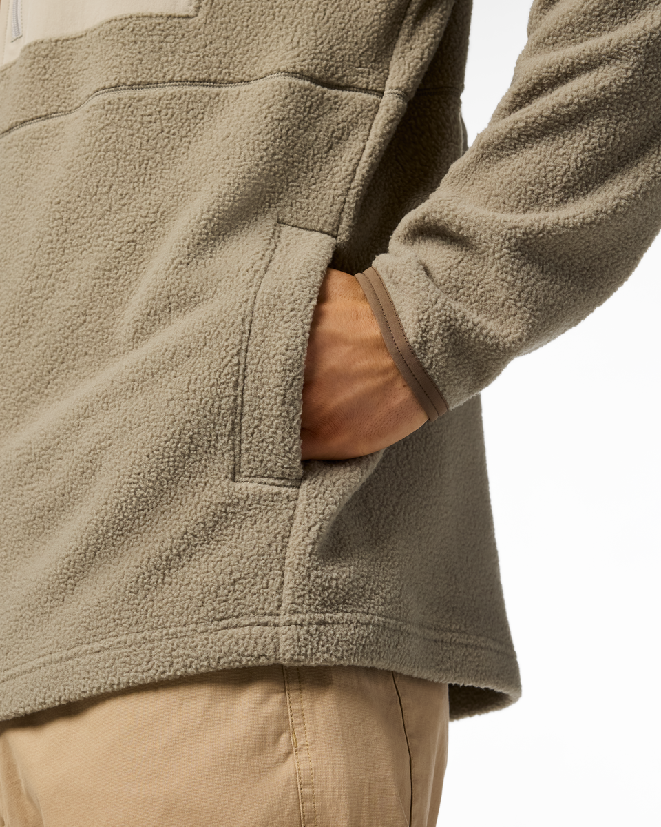 Abrazo Fleece Full-Zip Jacket - Men's, Dune/Stone, Model Kellan