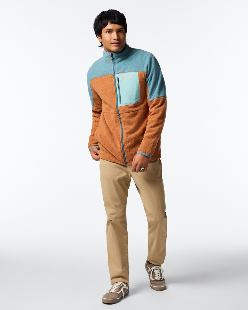 Abrazo Fleece Full-Zip Jacket - Men's, Everglade/Whiskey, Model Christian