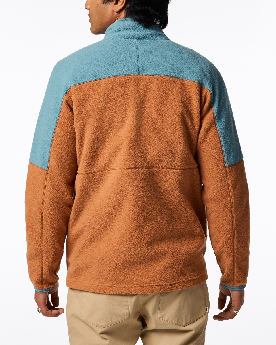 Abrazo Fleece Full-Zip Jacket - Men's, Everglade/Whiskey, Model Christian