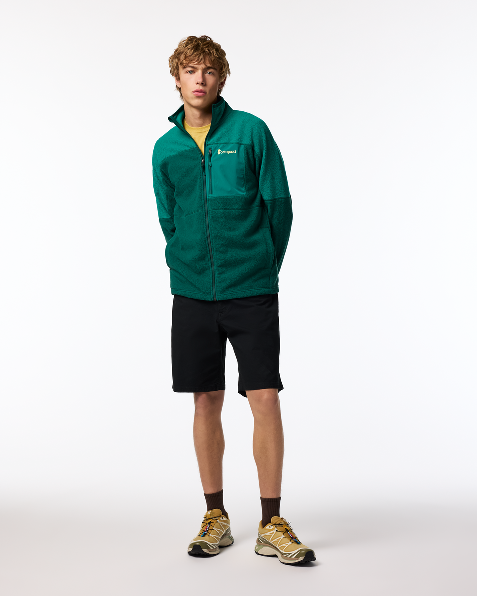 Abrazo Fleece Full-Zip Jacket - Men's, Malachite/Kale, Model Maximus