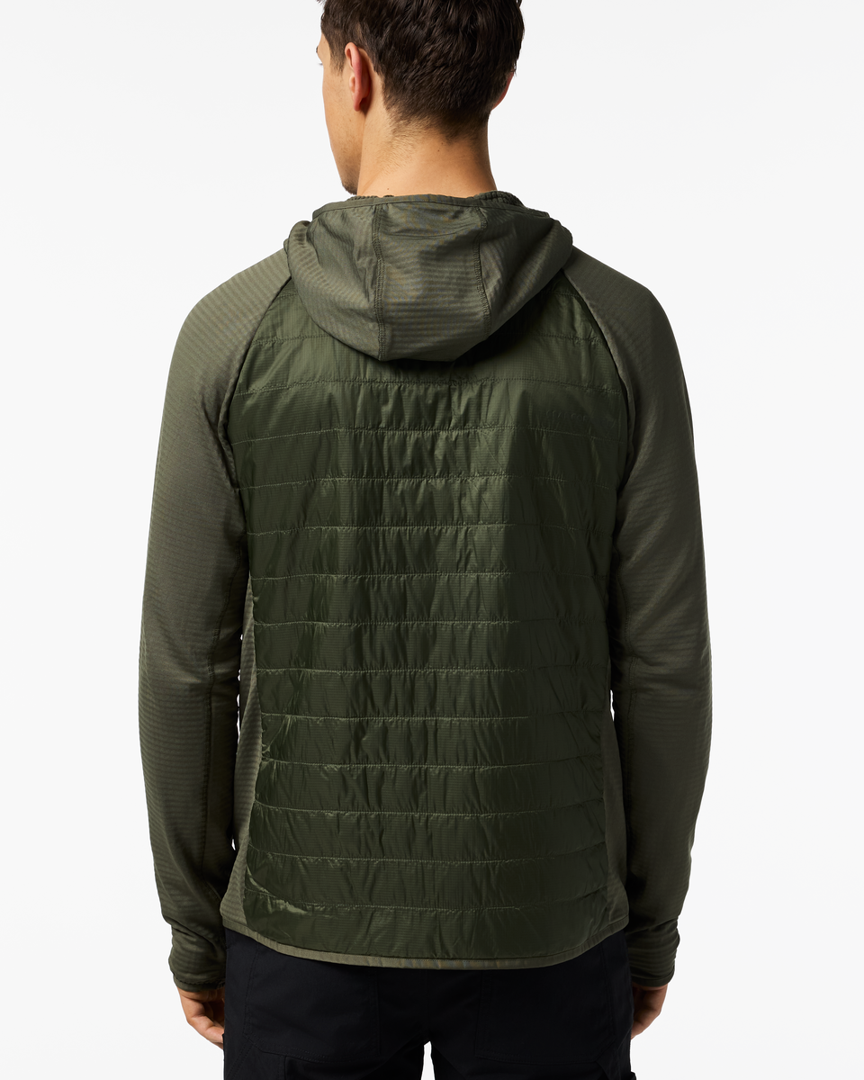 Capa Hybrid Insulated Hooded Jacket - Men's, Fatigue, Model Kellan