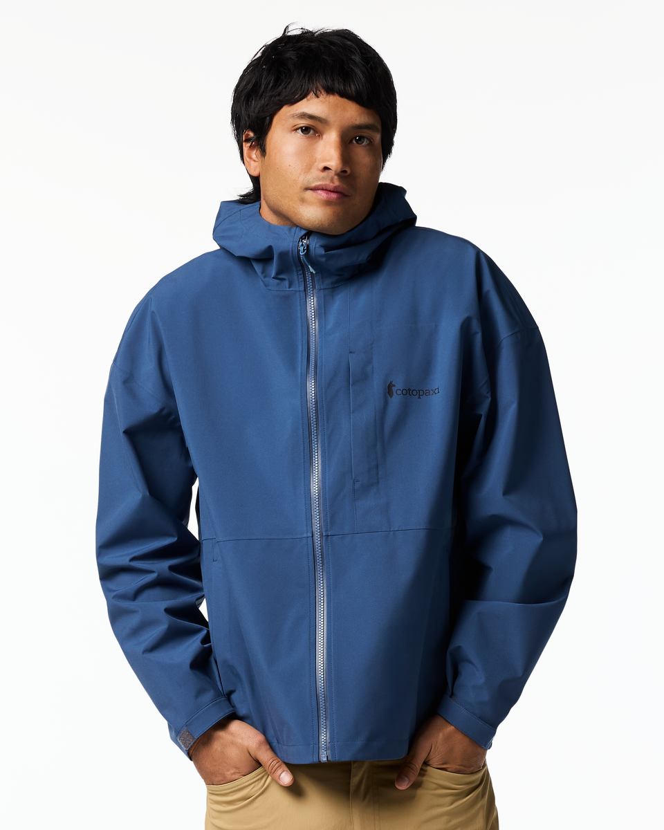 Cielo Rain Jacket - Men's, Deep Sea, Model Christian