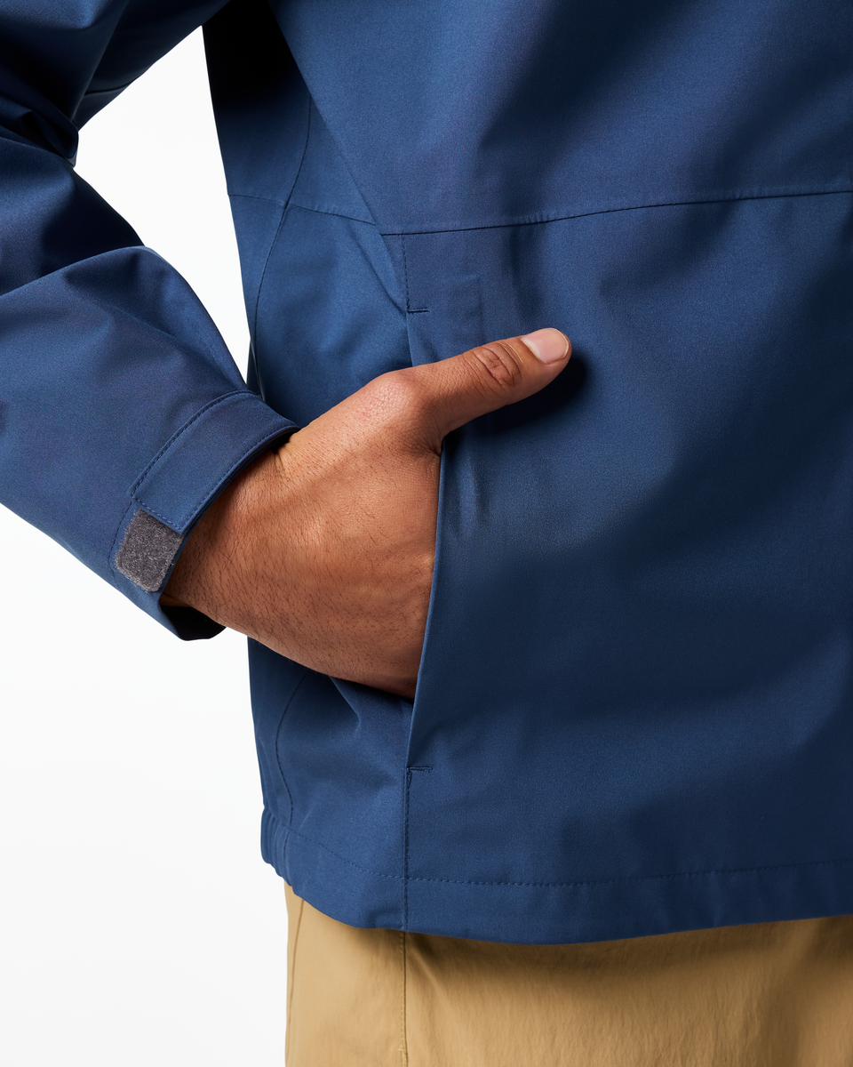 Cielo Rain Jacket - Men's, Deep Sea, Model Christian