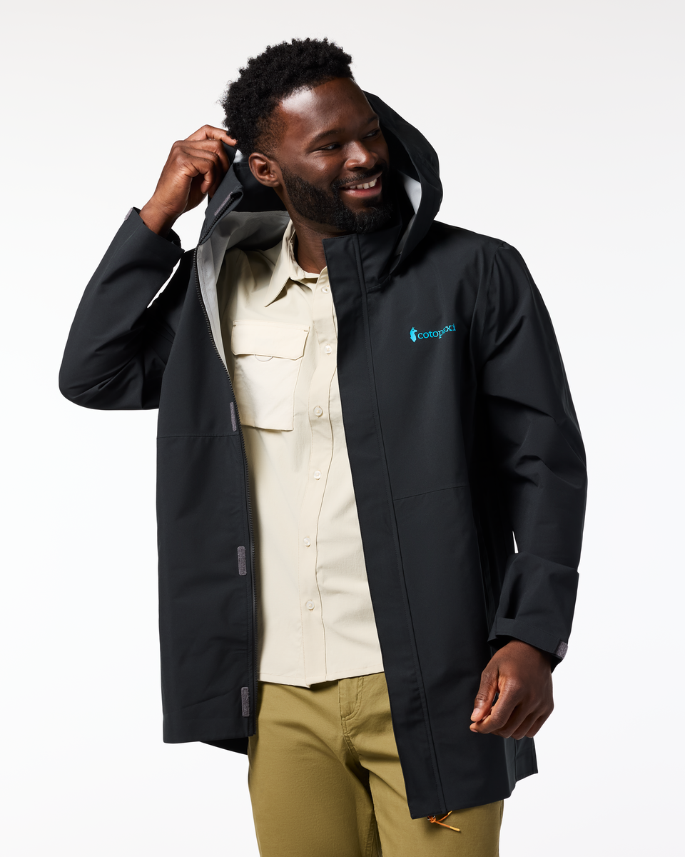 Cielo Rain Parka - Men's, Cotopaxi Black, Model Kirk